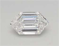 Picture of Lab Created Diamond 0.43 Carats, LONG HEXAGON with  Cut, E Color, vs1 Clarity and Certified by IGI