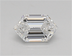 Picture of Lab Created Diamond 0.42 Carats, LONG HEXAGON with  Cut, D Color, vvs2 Clarity and Certified by IGI