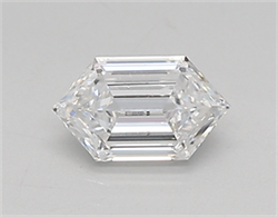 Picture of Lab Created Diamond 0.38 Carats, LONG HEXAGON with  Cut, D Color, vvs2 Clarity and Certified by IGI
