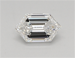 Picture of Lab Created Diamond 0.36 Carats, LONG HEXAGON with  Cut, E Color, vs1 Clarity and Certified by IGI