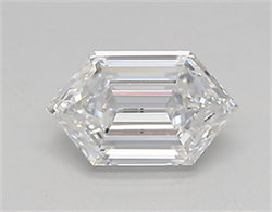 Picture of Lab Created Diamond 0.52 Carats, LONG HEXAGON with  Cut, D Color, vvs2 Clarity and Certified by IGI