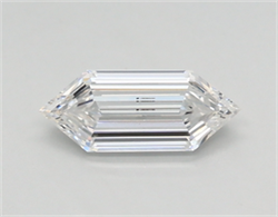 Picture of Lab Created Diamond 0.39 Carats, LONG HEXAGON with  Cut, E Color, vvs2 Clarity and Certified by IGI