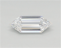 Picture of Lab Created Diamond 0.33 Carats, LONG HEXAGON with  Cut, D Color, vvs1 Clarity and Certified by IGI