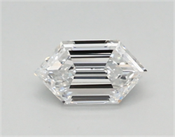 Picture of Lab Created Diamond 0.31 Carats, LONG HEXAGON with  Cut, D Color, vvs2 Clarity and Certified by IGI