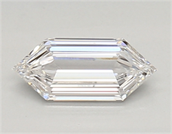 Picture of Lab Created Diamond 0.44 Carats, LONG HEXAGON with  Cut, E Color, vvs2 Clarity and Certified by IGI