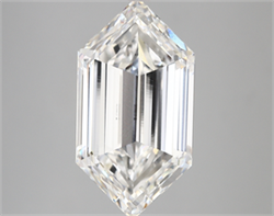 Picture of Lab Created Diamond 7.07 Carats, LONG HEXAGON with  Cut, E Color, vvs1 Clarity and Certified by IGI