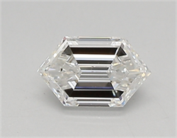 Picture of Lab Created Diamond 0.44 Carats, LONG HEXAGON with  Cut, E Color, vvs1 Clarity and Certified by IGI