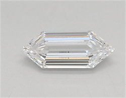 Picture of Lab Created Diamond 0.43 Carats, LONG HEXAGON with  Cut, D Color, vvs1 Clarity and Certified by IGI