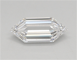 Picture of Lab Created Diamond 0.36 Carats, LONG HEXAGON with  Cut, E Color, vvs1 Clarity and Certified by IGI