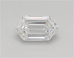 Picture of Lab Created Diamond 0.36 Carats, LONG HEXAGON with  Cut, D Color, vvs2 Clarity and Certified by IGI