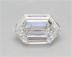 Picture of Lab Created Diamond 0.43 Carats, LONG HEXAGON with  Cut, D Color, vvs1 Clarity and Certified by IGI