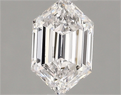 Picture of Lab Created Diamond 1.03 Carats, LONG HEXAGON with  Cut, D Color, vvs1 Clarity and Certified by IGI
