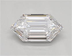 Picture of Lab Created Diamond 0.84 Carats, HEXAGON with  Cut, D Color, vvs2 Clarity and Certified by IGI