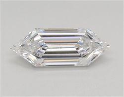 Picture of Lab Created Diamond 0.80 Carats, LONG HEXAGON with  Cut, E Color, vs1 Clarity and Certified by IGI