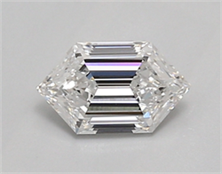 Picture of Lab Created Diamond 0.77 Carats, LONG HEXAGON with  Cut, D Color, vvs2 Clarity and Certified by IGI