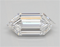 Picture of Lab Created Diamond 0.77 Carats, LONG HEXAGON with  Cut, E Color, vs1 Clarity and Certified by IGI