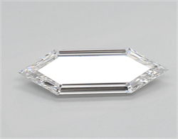 Picture of Lab Created Diamond 0.75 Carats, LONG HEXAGON with  Cut, D Color, vvs2 Clarity and Certified by IGI