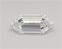 Picture of Lab Created Diamond 0.75 Carats, LONG HEXAGON with  Cut, D Color, vvs2 Clarity and Certified by IGI
