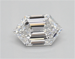 Picture of Lab Created Diamond 0.72 Carats, LONG HEXAGON with  Cut, E Color, vs1 Clarity and Certified by IGI