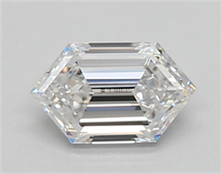 Picture of Lab Created Diamond 0.59 Carats, LONG HEXAGON with  Cut, D Color, vvs2 Clarity and Certified by IGI