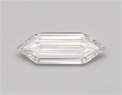 Picture of Lab Created Diamond 0.55 Carats, LONG HEXAGON with  Cut, E Color, vs1 Clarity and Certified by IGI