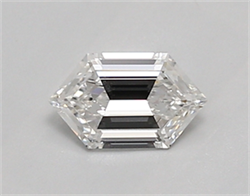 Picture of Lab Created Diamond 0.54 Carats, LONG HEXAGON with  Cut, E Color, vvs2 Clarity and Certified by IGI