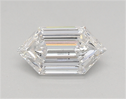 Picture of Lab Created Diamond 0.53 Carats, LONG HEXAGON with  Cut, E Color, vs1 Clarity and Certified by IGI