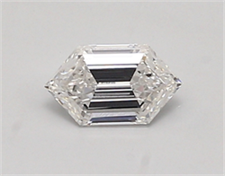 Picture of Lab Created Diamond 0.53 Carats, LONG HEXAGON with  Cut, D Color, vvs2 Clarity and Certified by IGI