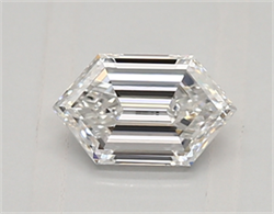 Picture of Lab Created Diamond 0.53 Carats, LONG HEXAGON with  Cut, D Color, vvs2 Clarity and Certified by IGI