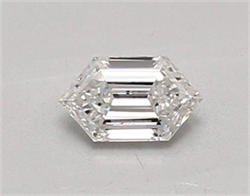 Picture of Lab Created Diamond 0.43 Carats, LONG HEXAGON with  Cut, D Color, vvs2 Clarity and Certified by IGI