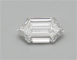Picture of Lab Created Diamond 0.43 Carats, LONG HEXAGON with  Cut, D Color, vvs2 Clarity and Certified by IGI