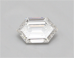 Picture of Lab Created Diamond 0.43 Carats, LONG HEXAGON with  Cut, D Color, vvs2 Clarity and Certified by IGI