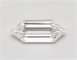 Picture of Lab Created Diamond 0.43 Carats, LONG HEXAGON with  Cut, D Color, vvs2 Clarity and Certified by IGI