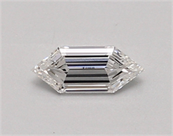 Picture of Lab Created Diamond 0.34 Carats, HEXAGON with  Cut, E Color, vvs2 Clarity and Certified by IGI