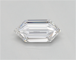 Picture of Lab Created Diamond 0.33 Carats, HEXAGON with  Cut, D Color, vvs2 Clarity and Certified by IGI