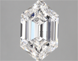 Picture of Lab Created Diamond 2.85 Carats, LONG HEXAGON with  Cut, D Color, vvs1 Clarity and Certified by IGI