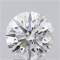 Lab Created Diamond 2.28 Carats, Round with Ideal Cut, H Color, VS2 Clarity and Certified by IGI