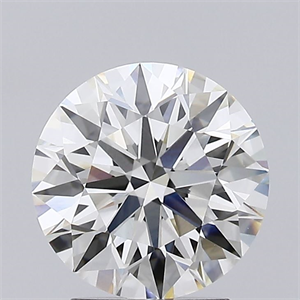 Picture of Lab Created Diamond 2.27 Carats, Round with Ideal Cut, H Color, VS1 Clarity and Certified by IGI