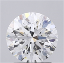 Lab Created Diamond 1.76 Carats, Round with Excellent Cut, G Color, VS1 Clarity and Certified by IGI