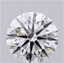Lab Created Diamond 2.09 Carats, Round with Ideal Cut, G Color, VS1 Clarity and Certified by IGI