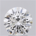 Lab Created Diamond 2.26 Carats, Round with Excellent Cut, G Color, VS1 Clarity and Certified by IGI