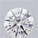 Lab Created Diamond 2.10 Carats, Round with Ideal Cut, G Color, VS2 Clarity and Certified by IGI