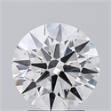 Lab Created Diamond 2.41 Carats, Round with Ideal Cut, G Color, VS1 Clarity and Certified by IGI