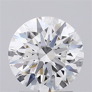 Foto Del inventario de diamantes de laboratorio, 1.81 quilates, Redondo , Color F, claridad VS2 y certificado IGI de