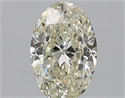 Natural Diamond 1.50 Carats, Oval with  Cut, K Color, SI1 Clarity and Certified by IGI